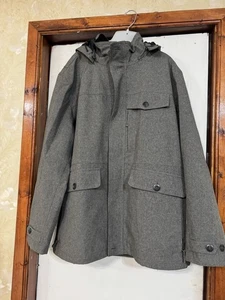 Men's L.L. Bean XL Regular Gray Heather Weather Resistant Hooded Parka Jacket - Picture 1 of 22