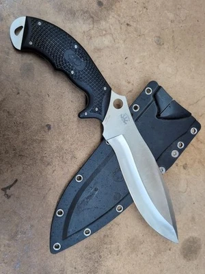 Spyderco Schempp h-1 H1 Black Rock sal colección Leroy Thompson sin usar Foto 1 de 4