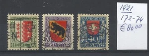 SWITZERLAND @ 1921   Mi 172-74 USED  € 80.00 @ Swit.26 - Imagen 1 de 1