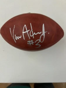 Vernon Adams Jr Autographed Full Size Wilson  football with COA - Picture 1 of 5