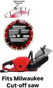 9'' Premium Diamond blade fits Milwaukee 2786-20 M18 FUEL 9 in. Cut-Off Saw - Picture 1 of 14