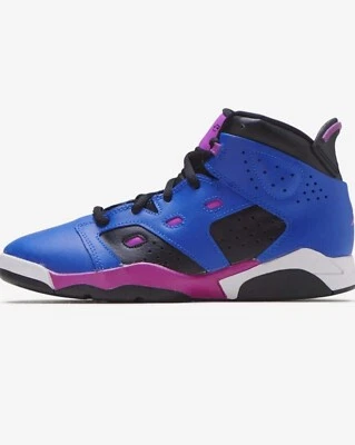 NIKE JORDAN 6-17-23 (PS) HYPER ROYAL-BLACK-HYPER VIOLET SZ 3Y [428819-400] - Image 1 of 4