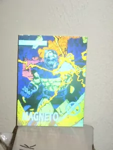 1992 X-MEN SERIES 1 PROMO INSERT HOLOGRAM CARD MAGNETO MARVEL ADVANCE COMICS - Picture 1 of 4