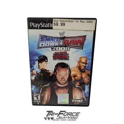 Smackdown vs Raw 2008 Playstation 2 PS2 CIB Complete tested free ship. - Image 1 of 2