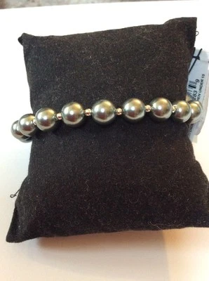 Pulsera de perlas de imitación azul Anne Klein $20 AK124 Foto 1 de 4