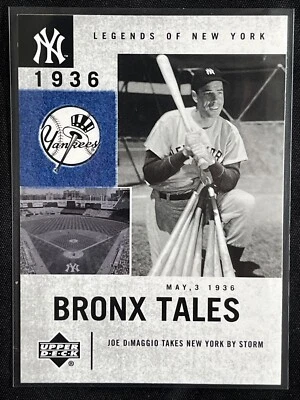 2001 Upper Deck Legends of New York Joe Diaggio #129 ⚾️ - Image 1 of 2