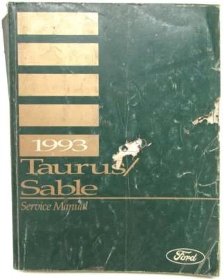 Ford Taurus Mercury Sable 1993 manual de reparación de taller de servicio Foto 1 de 4