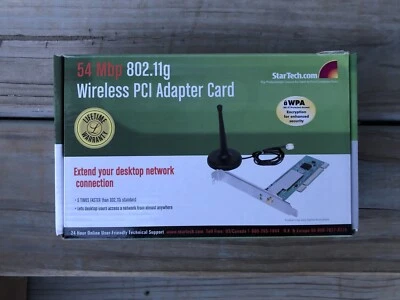 Startech Wireless PCI Adapter Card -54 Mbps 802.11g.  Open Box - Image 1 of 4
