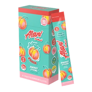 Alani Nu Energy Sticks, Juicy Peach, 10 Count, 200mg Caffeine, Zero Sugar Energy - Picture 1 of 8