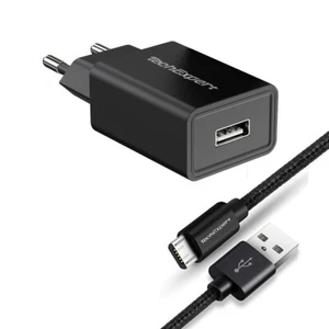 Kit chargeur noir pour tablettes Lenovo Yoga Tablet 2 / 3 IdeaPad Miix micro usb - Imagen 1 de 4