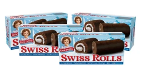 Little Debbie Swiss Brötchen, 12 Kuchenrollen doppelt verpackt - 4er Pack, insgesamt 48 Rollen! - Bild 1 von 4