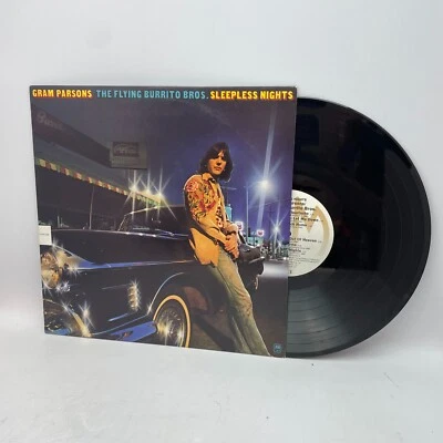 Gram Parsons / The Flying Burrito Bros ‎Sleepless Nights Vinyl LP US 1982 NM/VG+ - Image 1 of 2
