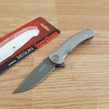Kershaw Seguin A/O Folding Knife 3.13" 8Cr13MoV Steel Blade Stainless Handle