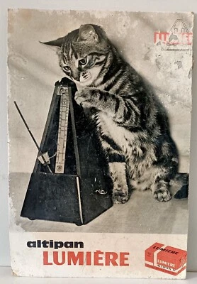 Ancienne Pub " LUMIÈRE ALTIPAN " sur Carton (32cm x 48,5cm) des années 50 - Photo 1/2