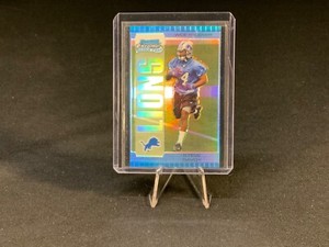 2005 Bowman Chrome Blue Refractors Lions Football Card #220 Steve Savoy /250