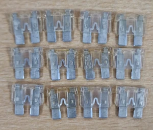 Pack of 12 x Littelfuse 25 Amp Blade Fuse Clear 25A Fuses Auto (ATO/ATC) - Picture 1 of 4
