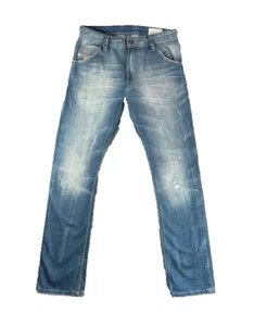Diesel Jeans Slim Carrot Stretch Dark Blue Wash Krooley 27x30 Teen 12 - Picture 1 of 15