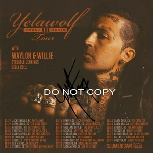 Yelawolf 12x12 SIGNED PHOTO REPRINT Trunk Muzik Tour Poster Flat A - Picture 1 of 1