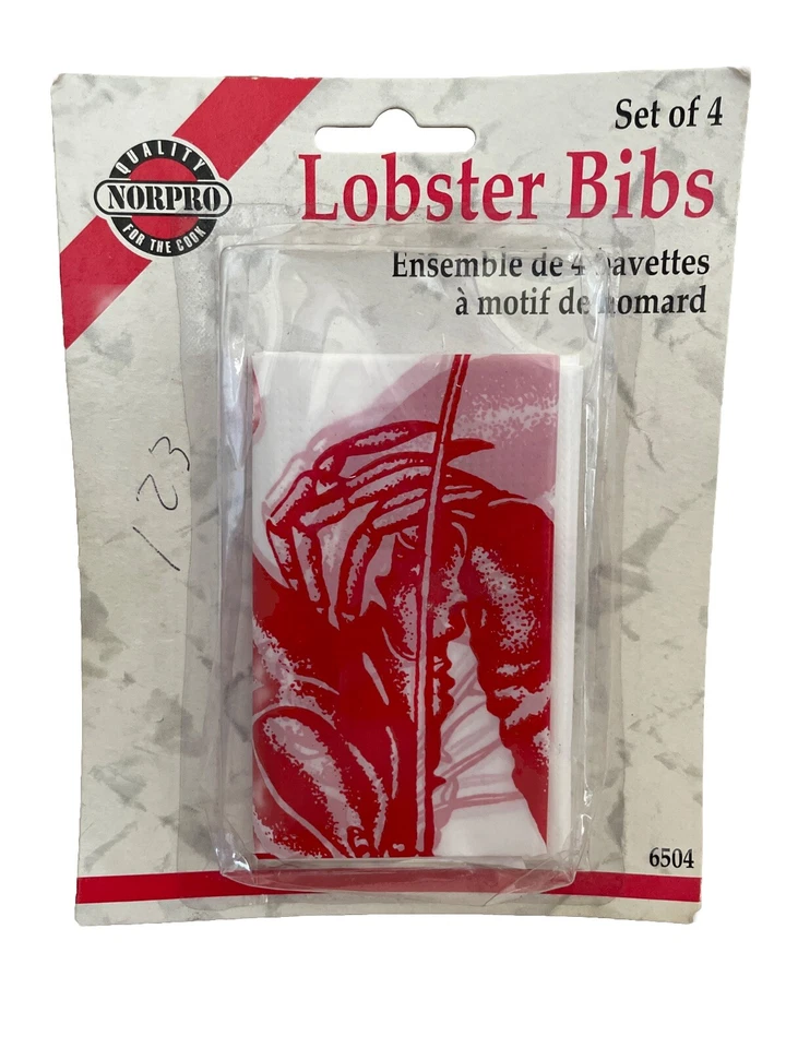 Baberos de langosta NORPRO... Juego de 4...NUEVOS Foto 1 de 2