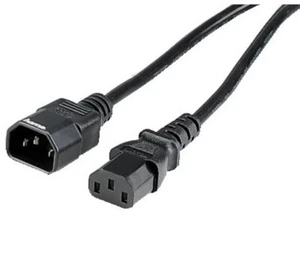Hama Kaltgeräte-Kabel 1,5m Netzkabel Verlängerung Jumper-Kabel C13 C14 Strom - Bild 1 von 2