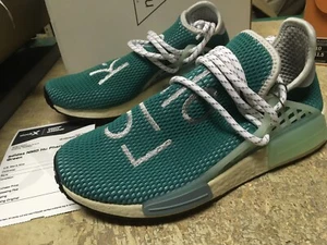 DS MEN ADIDAS NMD HU PHARRELL NMD DASH GREEN Q46466 SZ 8 AUTHENTIC - Picture 1 of 11