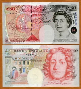 Great Britain, 50 pounds, 1994 (2006), P-388c, QEII, UNC UK, England - Picture 1 of 1