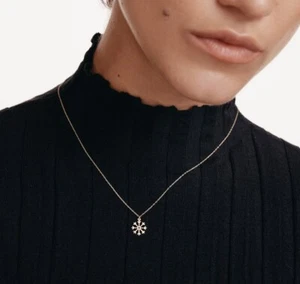 Dazzling 14K Solid Gold Certified Necklace Jewelry For Woman Paperclip - Picture 1 of 3