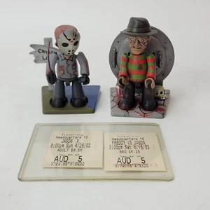 Mezco 2003 Mez-Itz Freddy Krueger & Jason 3" Figure W/ Freddie Vs Jason Stubs - Picture 1 of 7