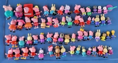 Lote De 65 Figuras De Colección Y2k Peppa Pig And Friends Foto 1 de 4