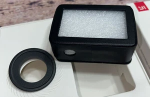 Yi 4k action camera protection Set Case - Black Leather UV Protection Lens- New - Picture 1 of 10