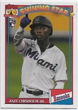 2021 Topps Archives 1991 Topps Bazooka Shining Stars #91BZ-14 Jazz Chisholm RC