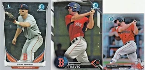 Sam Travis Bowman Lot 2014 RC CDP61, 2016 Chrome 229 & Chrome Refractor MINI 170 - Picture 1 of 7