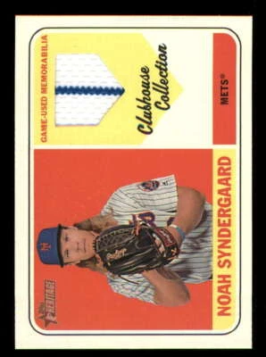 2018 Topps Heritage Clubhouse Relic NS Noah Syndergaard Mets Jersey White stripe - Image 1 of 2