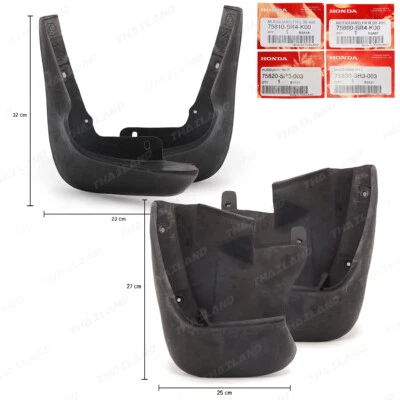 Set Front Rear Mud Flaps Splash Guards Fits Honda Civic 3Dr Hatchback 1992 1995 - Изображение 1 из 4