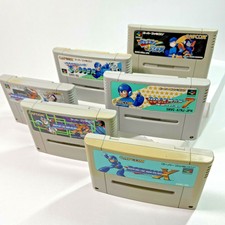 Lot of 6 SFC SNES Super Famicom Rockman X X2 X3 7 Forte Soccer Megaman set Japan
