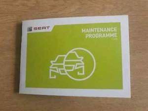 GENUINE SEAT SERVICE HISTORY BOOK , ALL MODELS DIESEL PETROL LEON - Picture 1 of 5