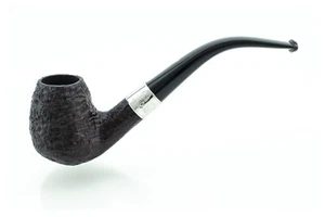 Pipa ASHTON PEBBLE GRAIN XX222 Egg radica sabbiata vera Silver England - Imagen 1 de 4
