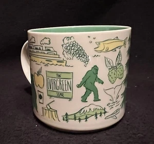 STARBUCKS Washinton State 2018 Coffee Tea Mug BEEN THERE SERIES Bigfoot - Picture 1 of 5