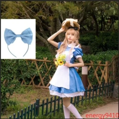 Alicia en el País de las Maravillas Disfraz Camarera Uniforme Criada Vestido Azul Halloween Juegos con disfraces Foto 1 de 4