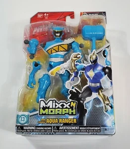 FIGURA AQUA RANGER DINO CHARGE MIXX N MORPH MMPR POWER RANGERS MOSC 2015 RARA - Imagen 1 de 5