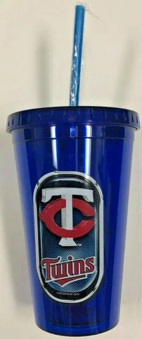 MLB Minnesota Twins Sip n Go Tumbler 16-Ounce Blue Cover