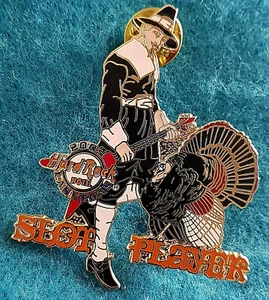 LAS VEGAS HOTEL SLOT PLAYER THANKSGIVING PILGRIM TURKEY BIRD Hard Rock Cafe PIN - Picture 1 of 1