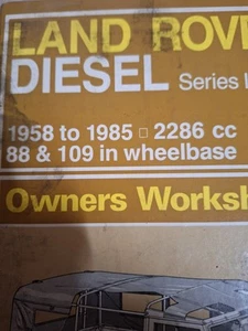 Land Rover Diesel Workshop MANUAL - Picture 1 of 4