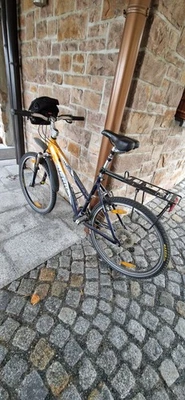 Fahrrad  gut erhalten, 26 Zoll, mit Fahrradtasche, Merida, Orange, sportlich - Bild 1 von 3