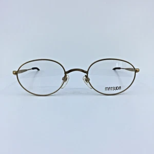 Vintage Matsuda 2854 Eyeglasses GP Gold With Accents Details Frame 48-21mm Japan - Picture 1 of 16