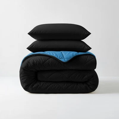 Sleeptime Bettdecke Diamond – waschbar, 4 Jahreszeiten, Schwarz/Blau - Bild 1 von 4