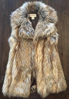 Chaleco Ralph Lauren Denim @ Supply Imitación Piel Marrón/Gris Talla S/P Foto 1 de 4