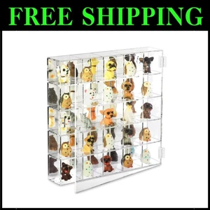 Space-Saving Acrylic Display Case with 25 Compartments - Wall Mounted & Stylish - Picture 1 of 10
