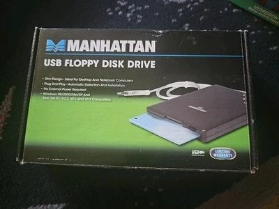 Manhattan Usb Floppy Disk Drive Used Untested Foto 1 de 4