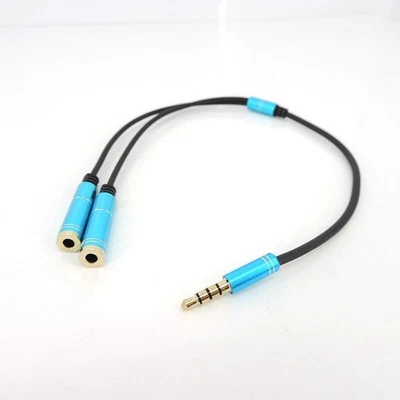 Headphone Splitter Dual 3.5mm male to stereo female AUX Audio Cable Headset - Image 1 of 4